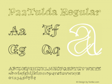 P22Tulda Regular 001.000 Font Sample