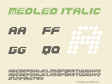 MedLed Italic Version 1.00图片样张