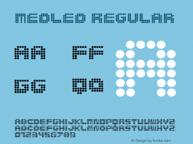 MedLed Regular Version 1.00 Font Sample