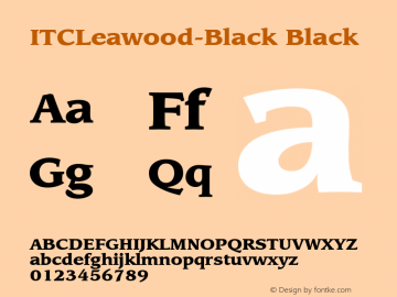 ITCLeawood-Black Black Version 1.00图片样张