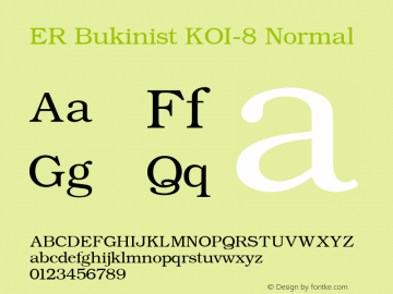 ER Bukinist KOI-8 Normal 4.2 from Ache图片样张