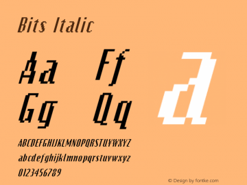 Bits Italic Rev 003.0图片样张