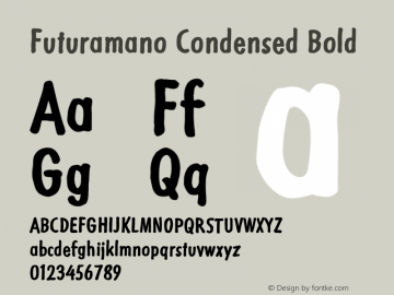 Futuramano Condensed Bold PDF Extract图片样张