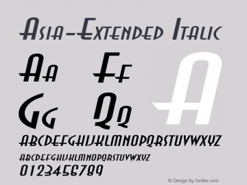 Asia-Extended Italic 1.0/1995: 2.0/2001图片样张