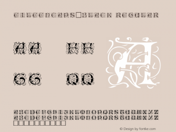 EileenCaps-Black Regular Altsys Fontographer 3.5  7/1/92 Font Sample