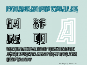 CCManganese Regular 001.000 Font Sample