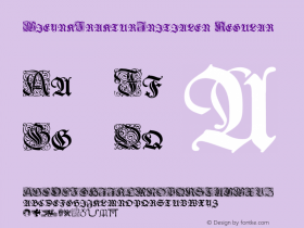 WieynkFrakturInitialen Regular OTF 1.000;PS 003.001;Core 1.0.29图片样张