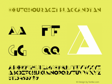 CCDutchCourage1 BlackAndTan Macromedia Fontographer 4.1 4/9/01 Font Sample
