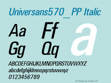 Universans570_PP Italic 1.000图片样张