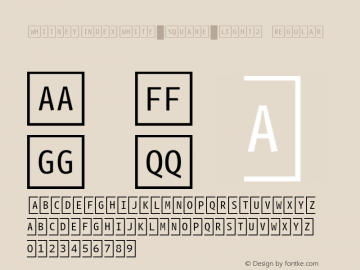 WhitneyIndexWhite-Square-Light2 Regular 001.000图片样张