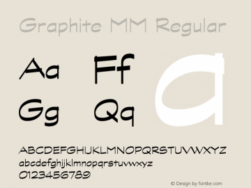 Graphite MM Regular 001.001图片样张