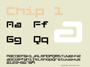 Chip 1 Macromedia Fontographer 4.1.2 9/23/02 Font Sample