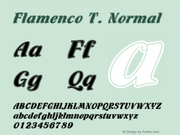 Flamenco T. Normal 1.0图片样张