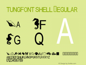 tungfont shell Regular 2000; 1.0, initial release图片样张