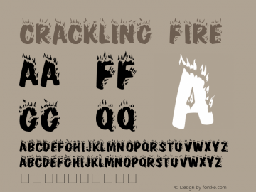 Crackling Fire 001.000 Font Sample