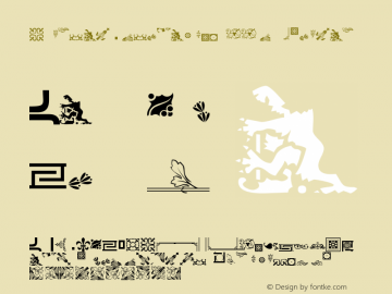 JournalDingbatsTwoSSi Regular Macromedia Fontographer 4.1 5/17/96图片样张