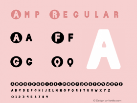 Amp Regular Version 1.00 Font Sample