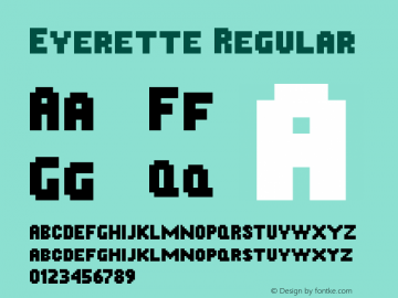 Everette Regular Version 001.000 Font Sample