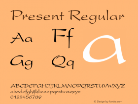 Present Regular 1.001; 05-25-93图片样张