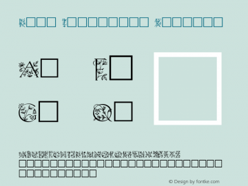 Koch Initialen Regular 1.2 Font Sample