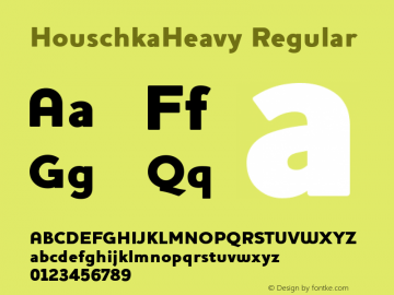 HouschkaHeavy Regular 001.000图片样张