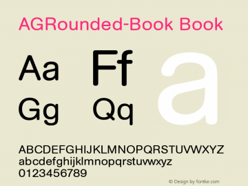 AGRounded-Book Book Version 1.00图片样张