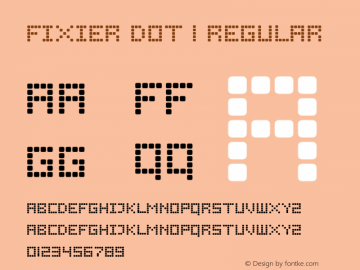 Fixier Dot 1 Regular Unknown图片样张