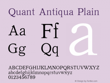 Quant Antiqua Plain 001.001图片样张