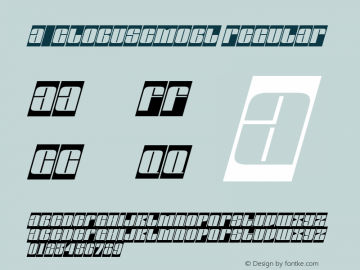 a_GlobusCmObl Regular 01.02 Font Sample