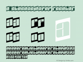 a_GlobusCmSpUp Regular 01.02 Font Sample