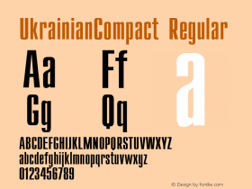 UkrainianCompact Regular 001.000图片样张