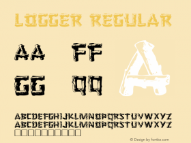 Logger Regular Altsys Fontographer 3.5  7/1/92图片样张