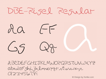DBE-Rigel Regular 1.000图片样张