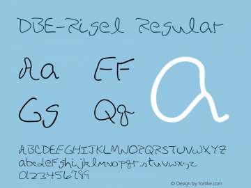 DBE-Rigel Regular Version 1.000图片样张