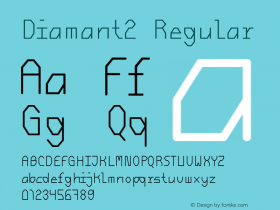 Diamant2 Regular Version 001.000 Font Sample