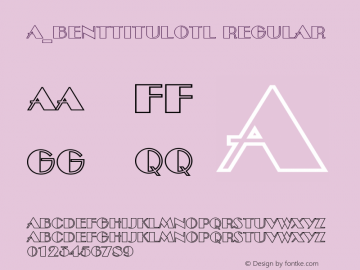 a_BentTitulOtl Regular 01.03 Font Sample