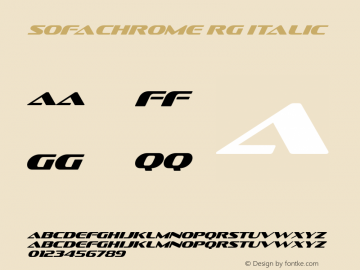 Sofachrome Rg Italic Version 4.001图片样张
