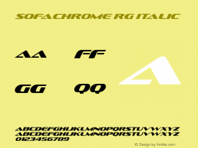 Sofachrome Rg Italic OTF 4.000;PS 001.001;Core 1.0.29图片样张