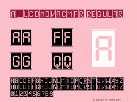 a_LCDNovaCmFr Regular 01.03 Font Sample