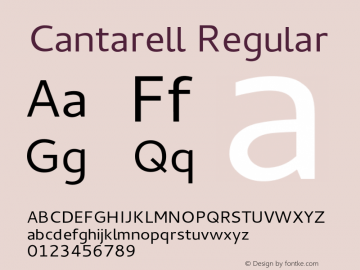 Cantarell Regular Version 001.001图片样张