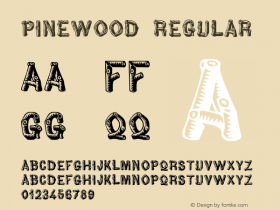 Pinewood Regular 2.12 Font Sample