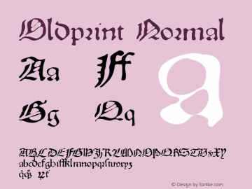 Oldprint Normal Mardi, 09-Mai-06   15:29:26 Font Sample