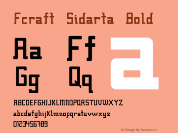 Fcraft Sidarta Bold Version 2.001图片样张