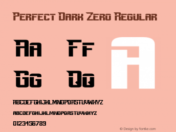 Perfect Dark Zero Regular Version 1.00 August 17, 2005, initial release图片样张