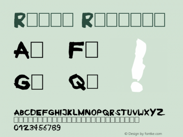 Ruban Regular Version 1.00 June 22, 2009, initial release图片样张