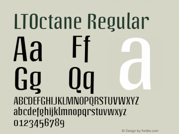 LTOctane Regular Version 001.000图片样张