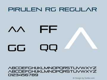 Pirulen Rg Regular Version 3.001图片样张