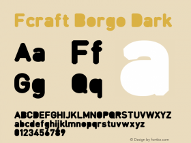 Fcraft Borgo Dark 001.000 Font Sample