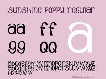 Sunshine Poppy Regular Version 2.00 January 14, 2012, upgrade图片样张