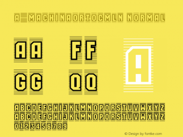 a_MachinaOrtoCmLn Normal 001.002 Font Sample